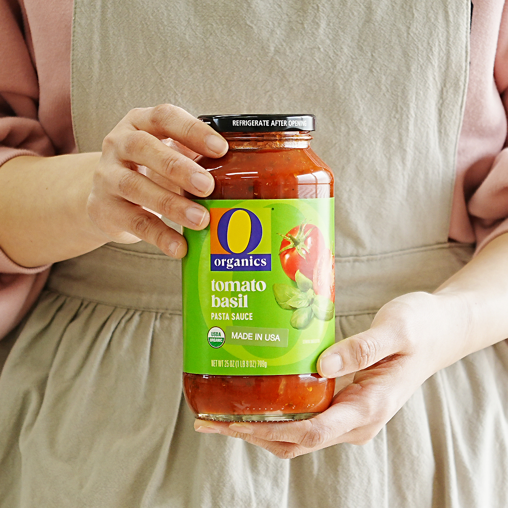 유기농 바질 토마토 파스타소스 709g 토마토퓨레 페이스트 스파게티소스