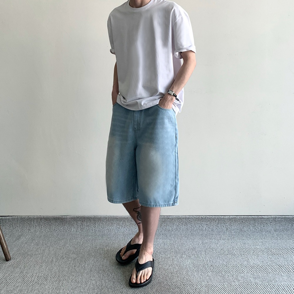 남자와이드반바지 남자버뮤다팬츠 6부반바지 - 상세 이미지 4