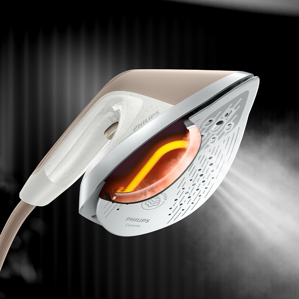 필립스 올인원 스탠드 스팀다리미 6000 시리즈 AIS6010/10 + 보풀제거기