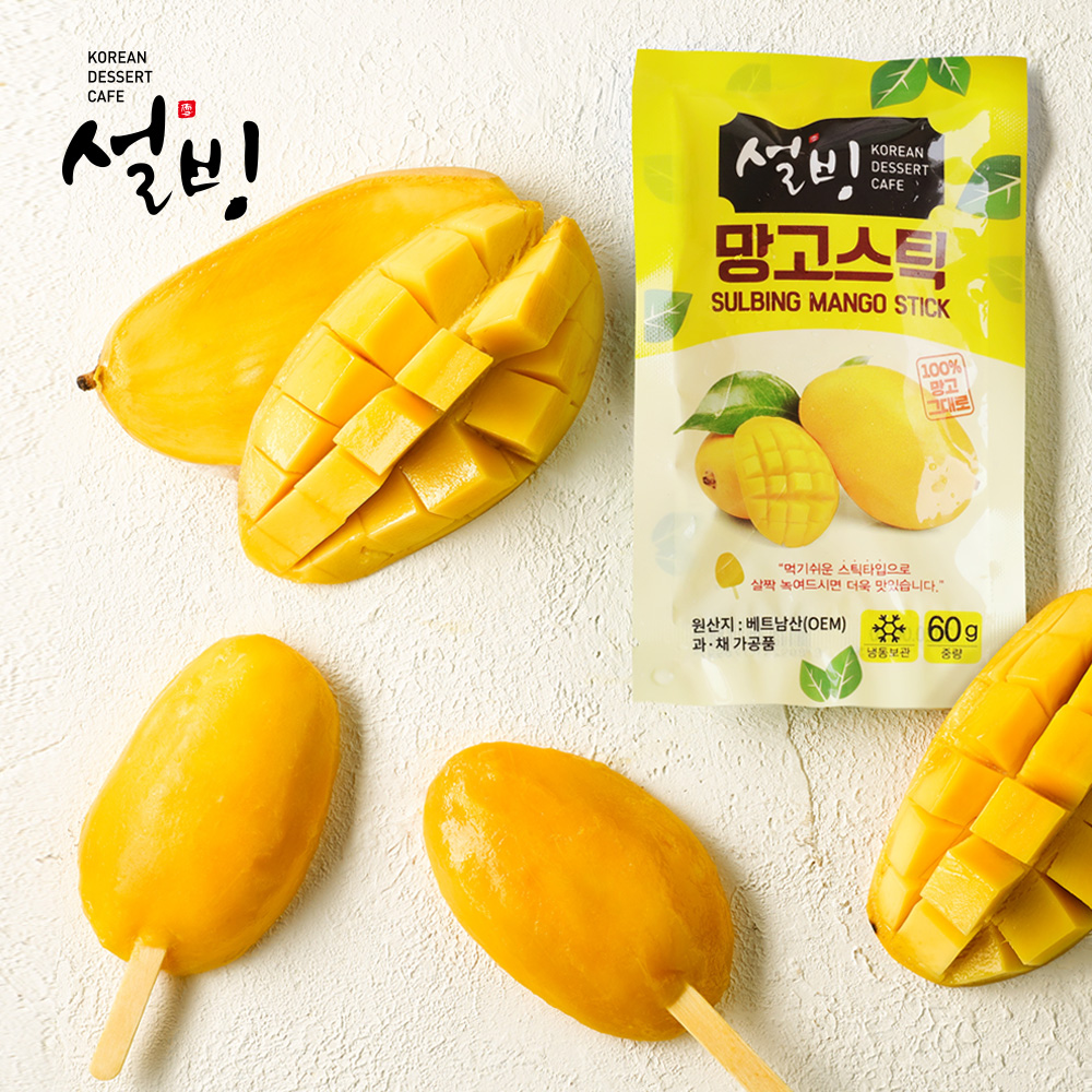 설빙 아이스망고바 냉동망고스틱 60g, 20개 - 상세 이미지 2