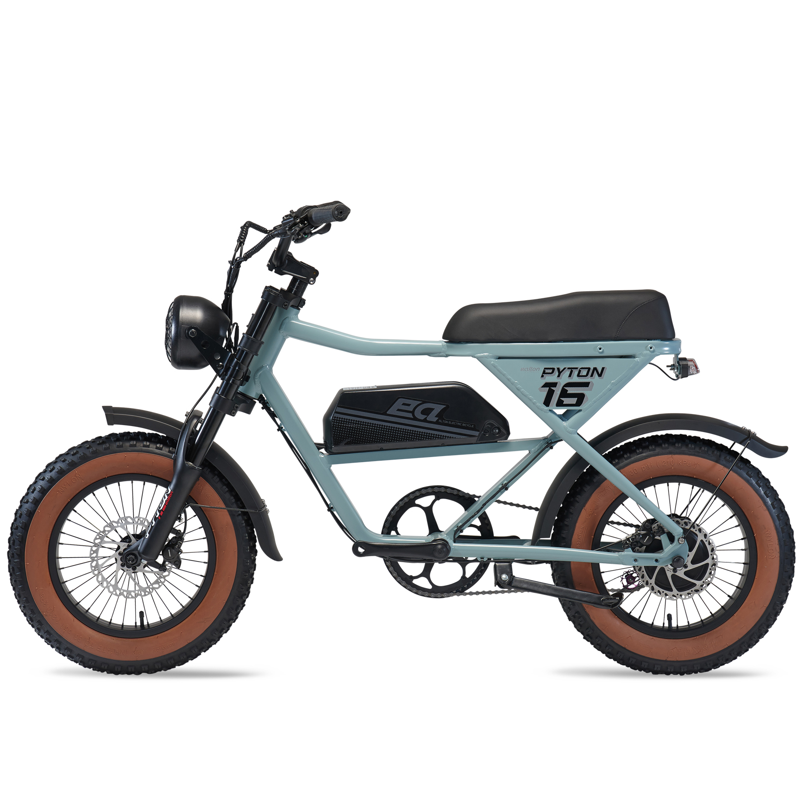 2025 알톤 파이톤16 자토바이 팻 바이크 48V 500W 15Ah 매트블루그레이 40.6cm