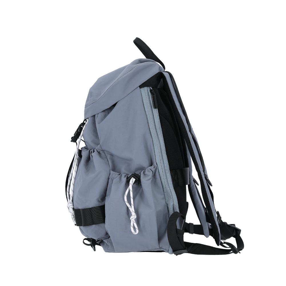 [비아모노] 트루비 스트링 럭색 여행용 보부상 확장형 나일론 백팩 블루