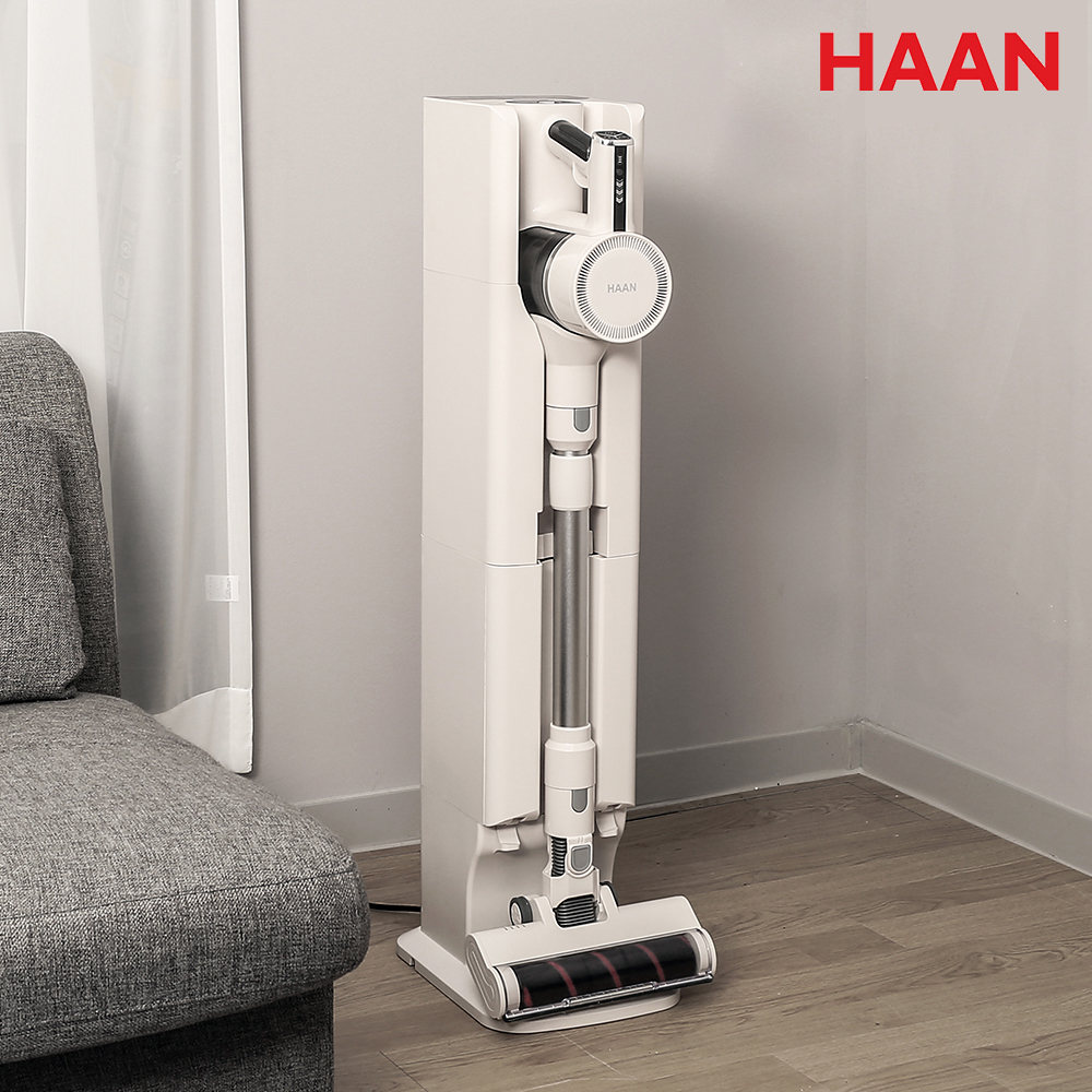 C5 한경희 클린타워 무선청소기 자동 먼지통비움 충전 스테이션