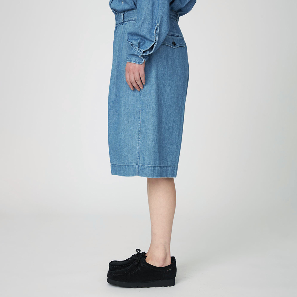 나나미카 데님 쇼츠 25SS 여성 청 반바지 S25SD110 - 상세 이미지 5