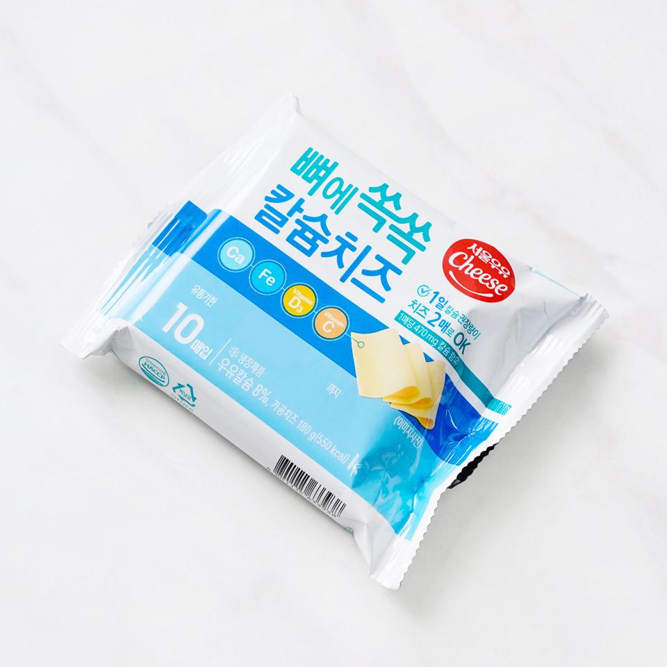메가마트 서울우유 뼈에쏙쏙 칼슘치즈 180g - 상세 이미지 2