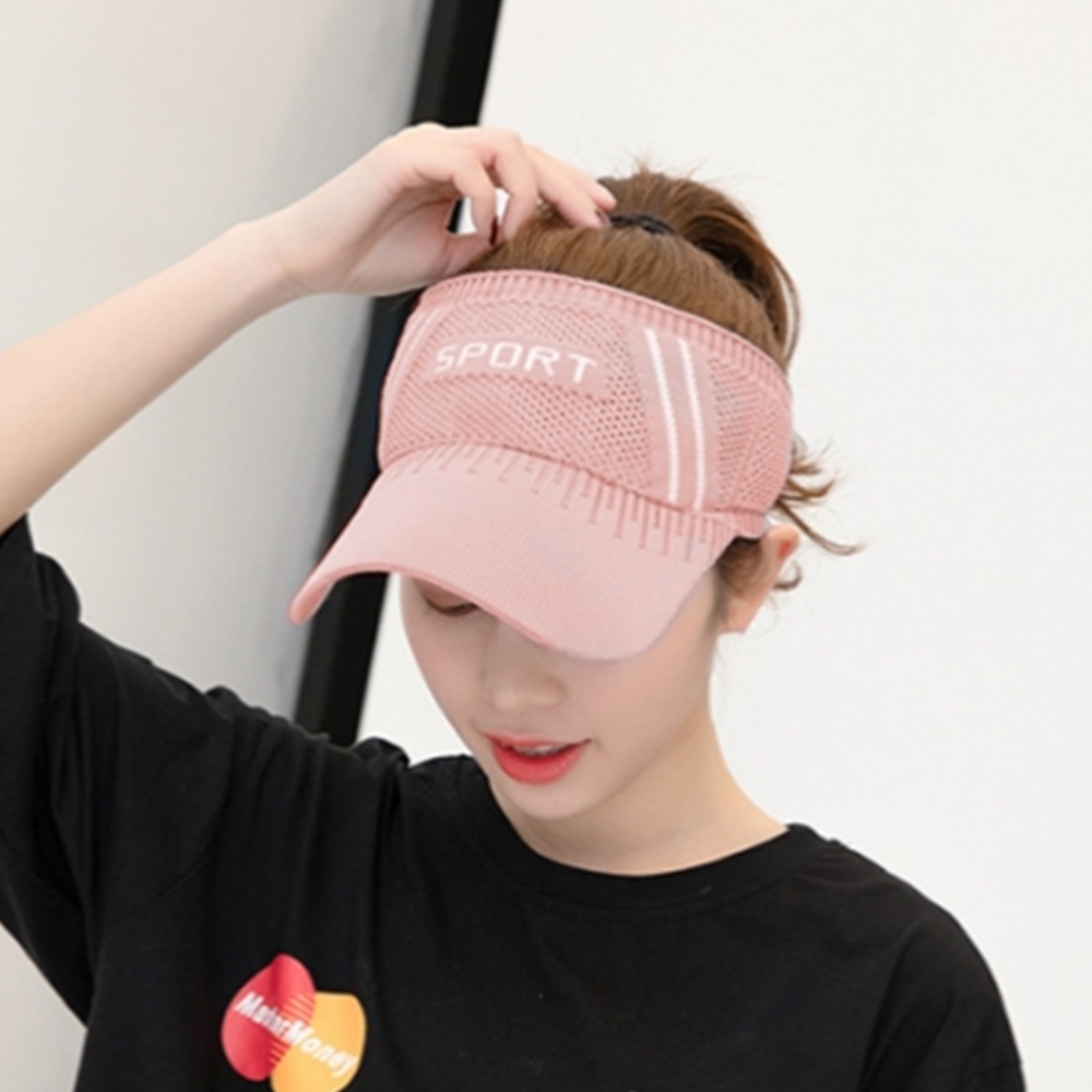 밴드형 골프썬캡 자외선차단 선캡 스포츠 썬바이저 모자 - 메인 이미지