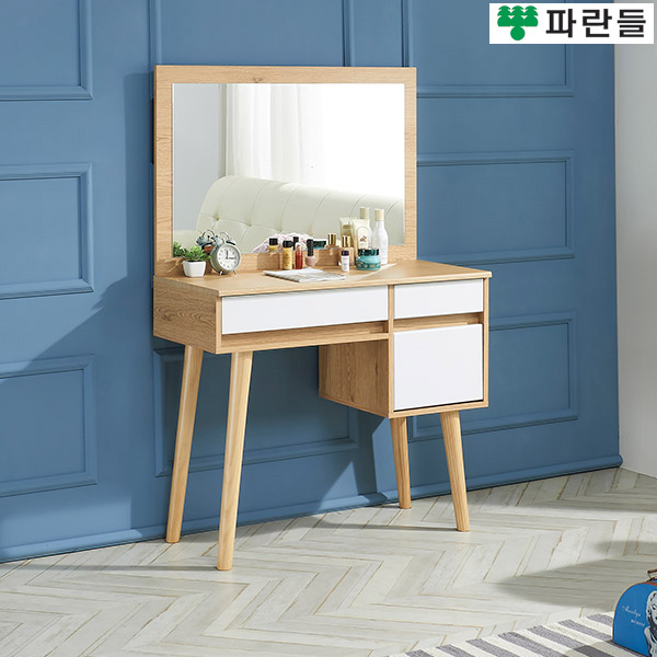 파란들가구 반하나 거울포함 B형 입식화장대세트 입식콘솔 - 상세 이미지 2