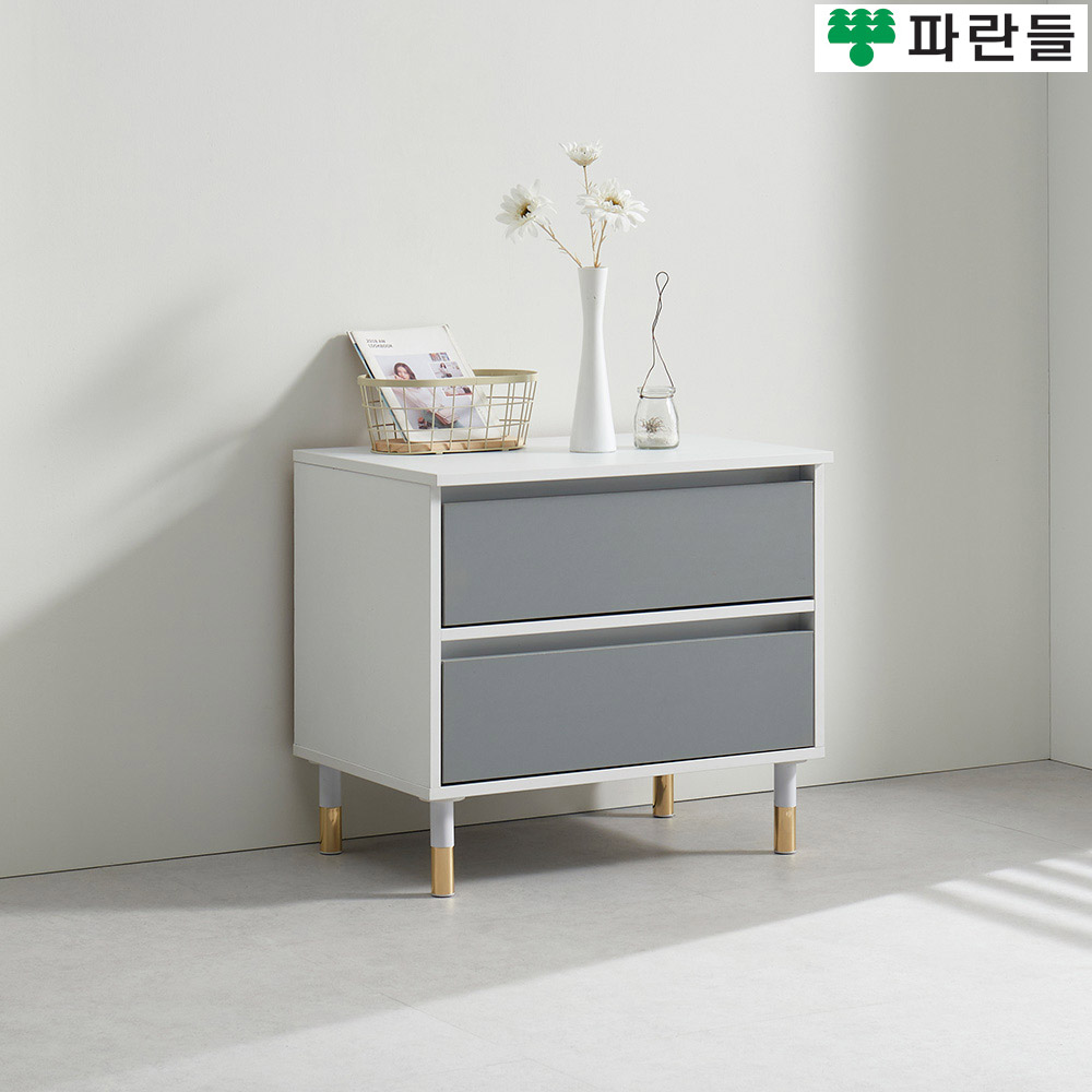 파란들가구 반하나 600 2단서랍거실장 2단서랍장거실협탁 - 상세 이미지 2
