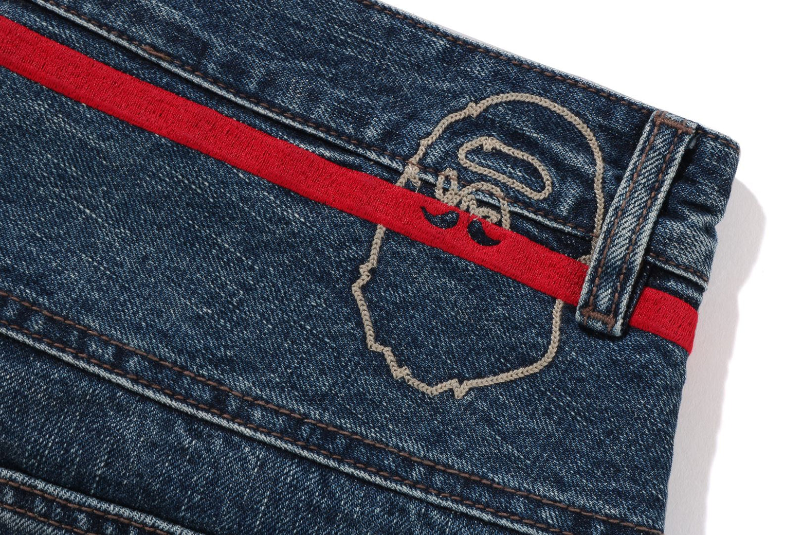 베이프 바지 TAPER FRONT DENIM PANTS 4월 신상 7L30-150-303 - 상세 이미지 4