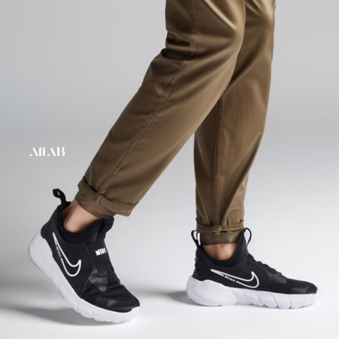 [국내매장판] 나이키 키즈 운동화 끈없는 슬립온 가벼운 주니어 신발 플렉스 러너 아동 블랙, 140