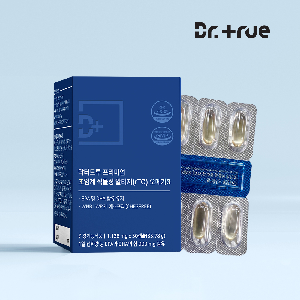 닥터트루 초임계 식물성 알티지 오메가3 EPA DHA 영양제 30캡슐, 1개