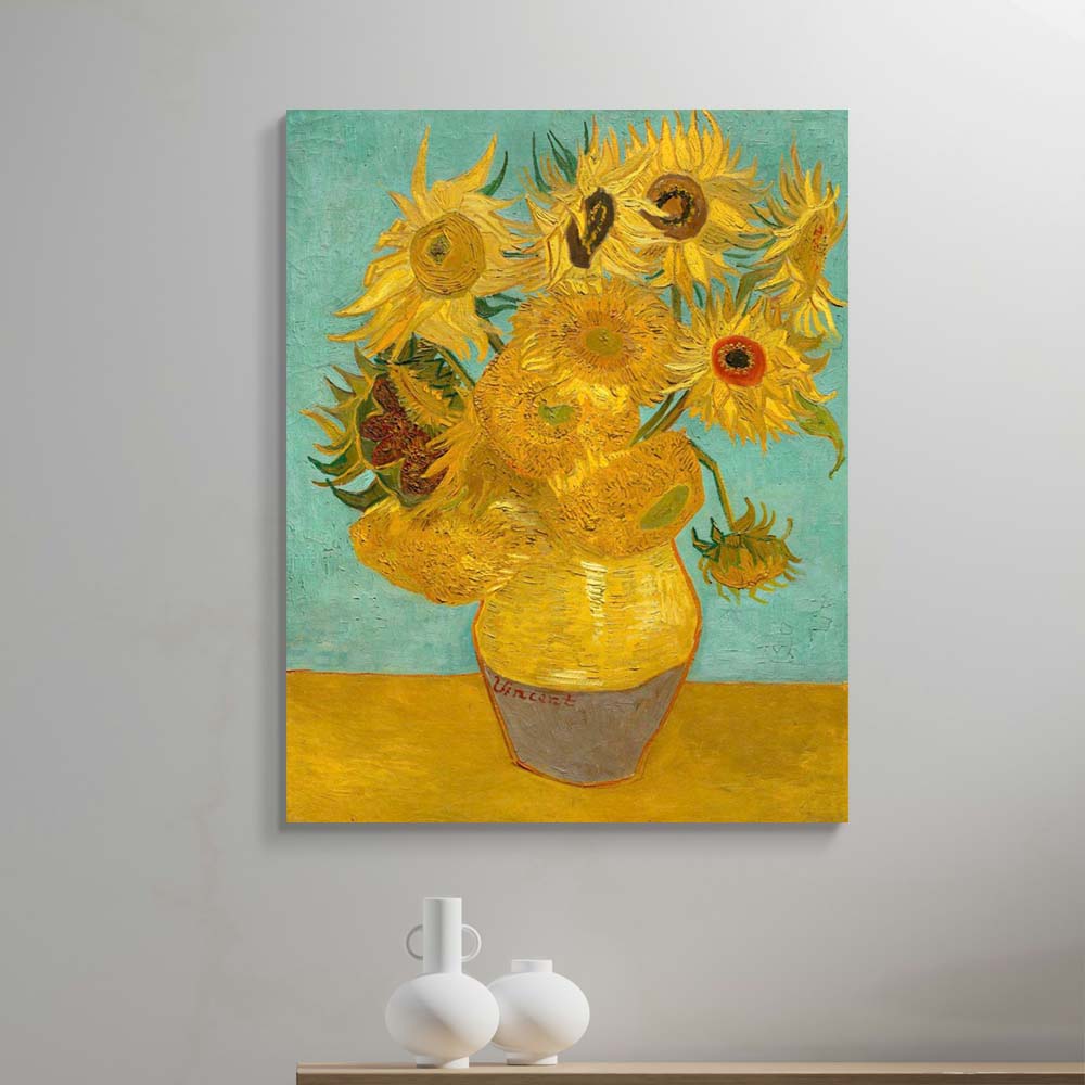 고흐 해바라기 II 62 x 78cm 명화그림 거실 인테리어 해바라기 풍수 캔버스액자 - 상품 이미지