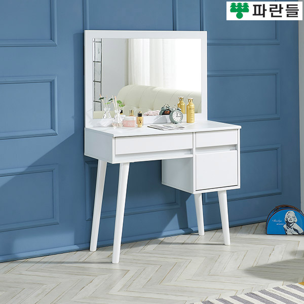 파란들가구 반하나 거울포함 B형 입식화장대세트 입식콘솔 - 메인 이미지