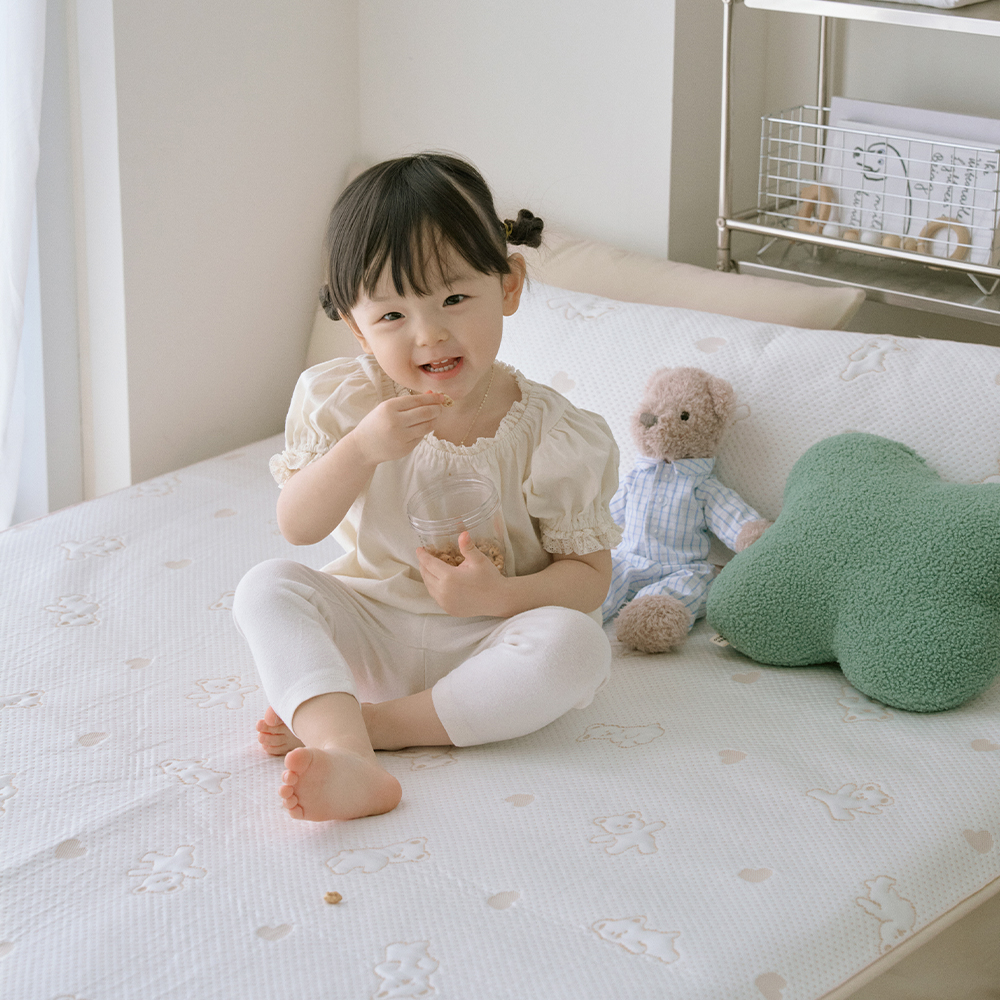 베베데코 히말라야 포르페 냉감 양면 방수패드 슈퍼싱글 아기 방수요 밴딩형 매트 SS