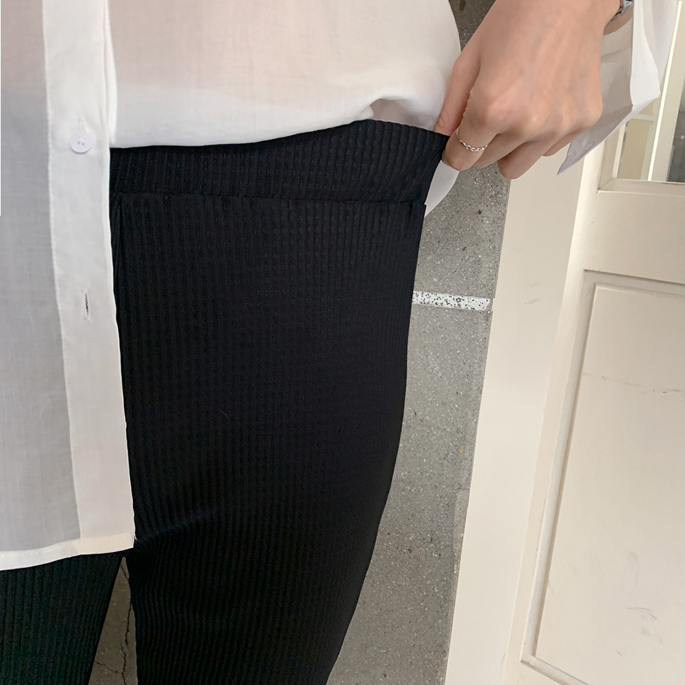 버브리 플리츠 밴딩 부츠컷 팬츠 - 상세 이미지 2