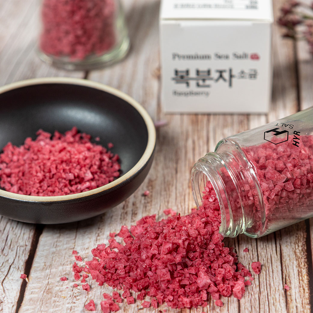 해여름 프리미엄 천일염 로 복분자소금 그라인더 60g - 상세 이미지 2
