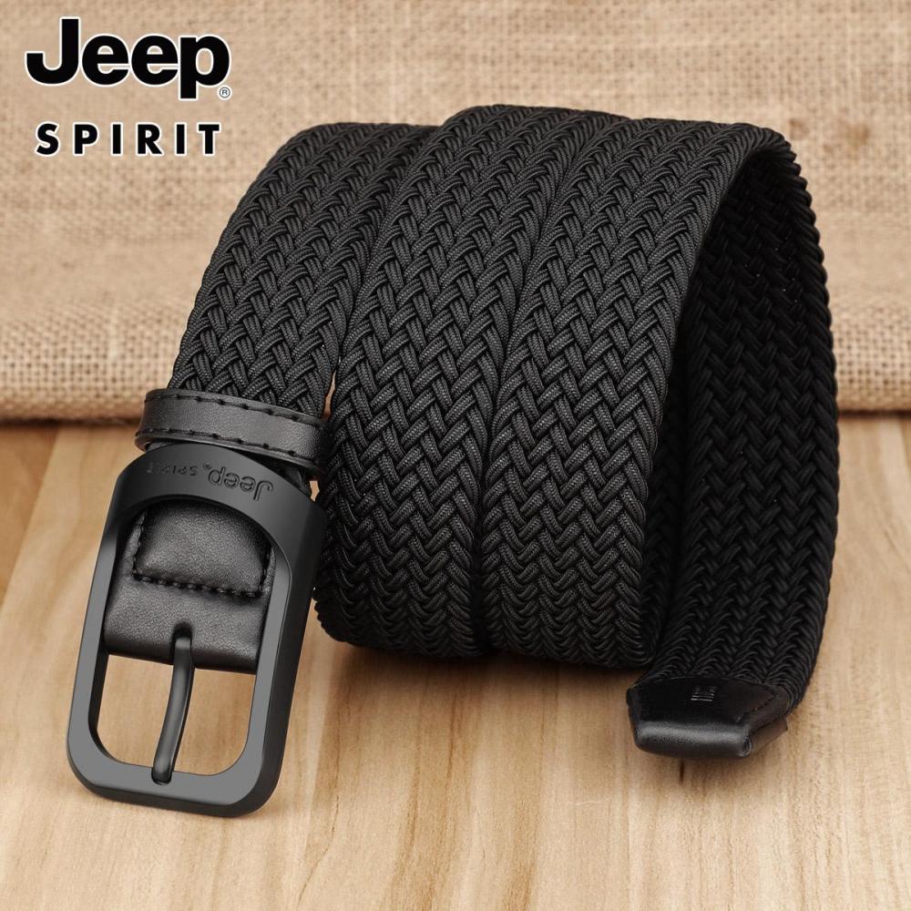 Jeep 남성 전술 벨트 130CM 빅사이즈 캔버스 펀칭 없는 여름 벨트 청바지 캐주얼 - 상세 이미지 5