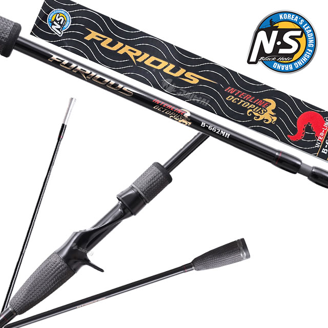 NS 퓨리어스 인터라인 옥토퍼스 문어 낚시대 돌문어 로드 인터라인대 B-662MH