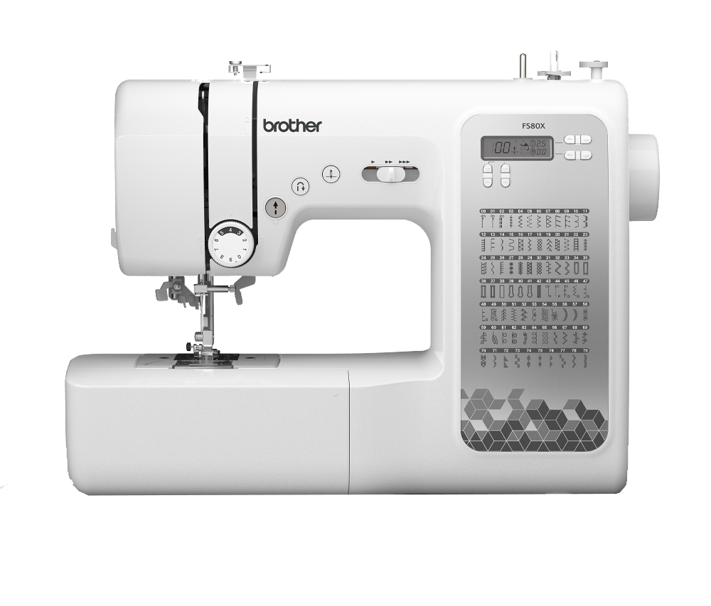 부라더 가정용 스마트 전자미싱 FS80X 재봉기 재봉틀 오버록 옷수선 미싱기