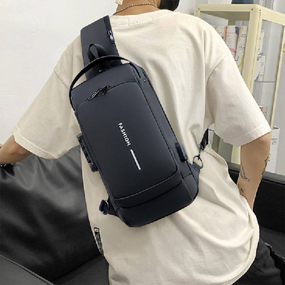 슬링백 가방 핸드폰 어깨 남녀공용 매는 도난 조깅 방지 남성 크로스백 남자 여행용 옆으로 - 상품 이미지
