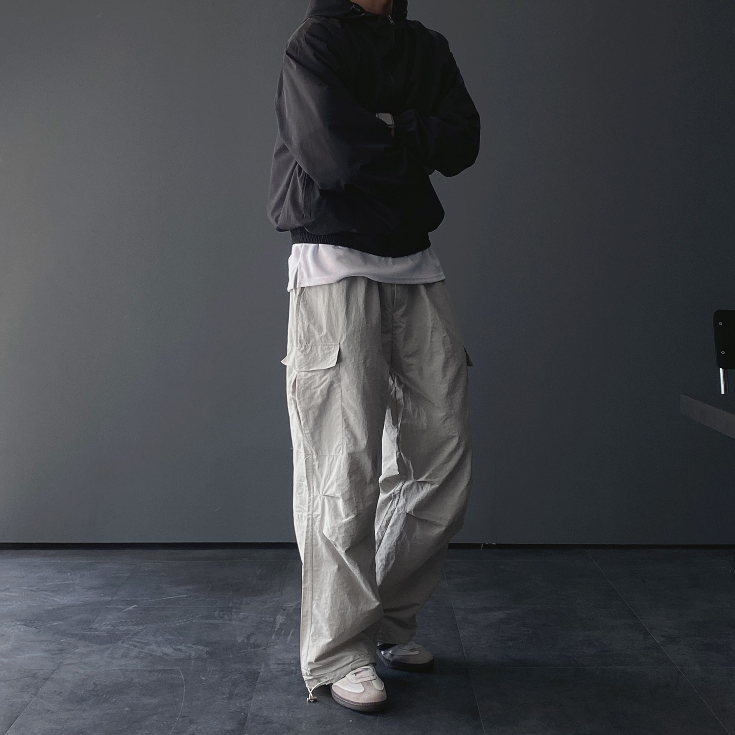 파라슈트팬츠 나일론카고팬츠 벌룬팬츠 건빵바지 - 상세 이미지 4