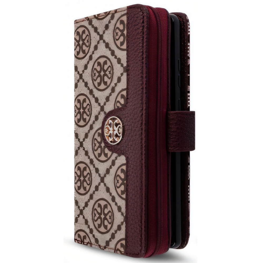 케이지 지퍼형 지갑 다이어리 케이스 버건디, 갤럭시 노트20