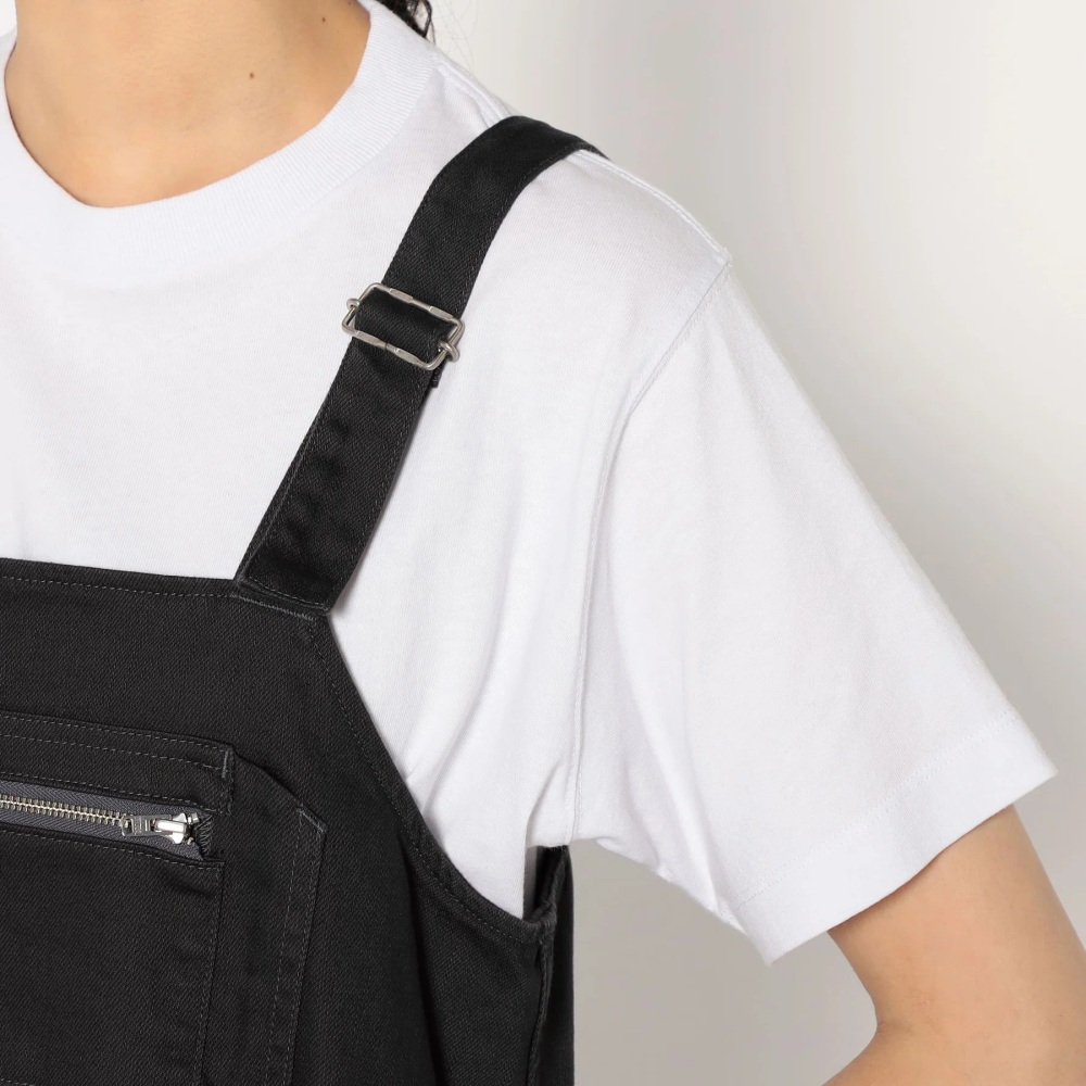 단톤 여성 데님 멜빵치마 청치마 점프스커트 DT-F0009KDM BLACK DENIM 이미지 7