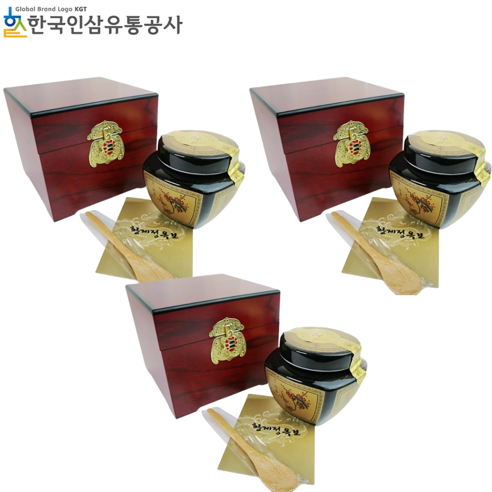한국인삼유통공사 황제정옥보 600g 3박스 생지황 홍삼 백복령 추출액 부모님 선물 세트 - 상품 이미지