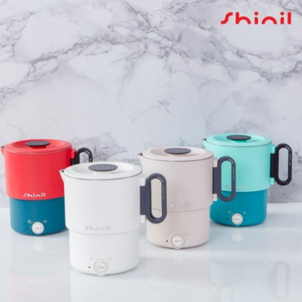 휴대용전기포트 접이식포트 캠핑용 무선주전자 전기주전자 : 신일N위시웨이