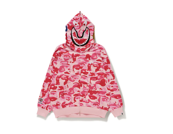 베이프 X KIDSUPER 후드집업 CAMO SHARK FULL ZIP HOODIE 4월 신상 1L23-115-909 - 상세 이미지 3