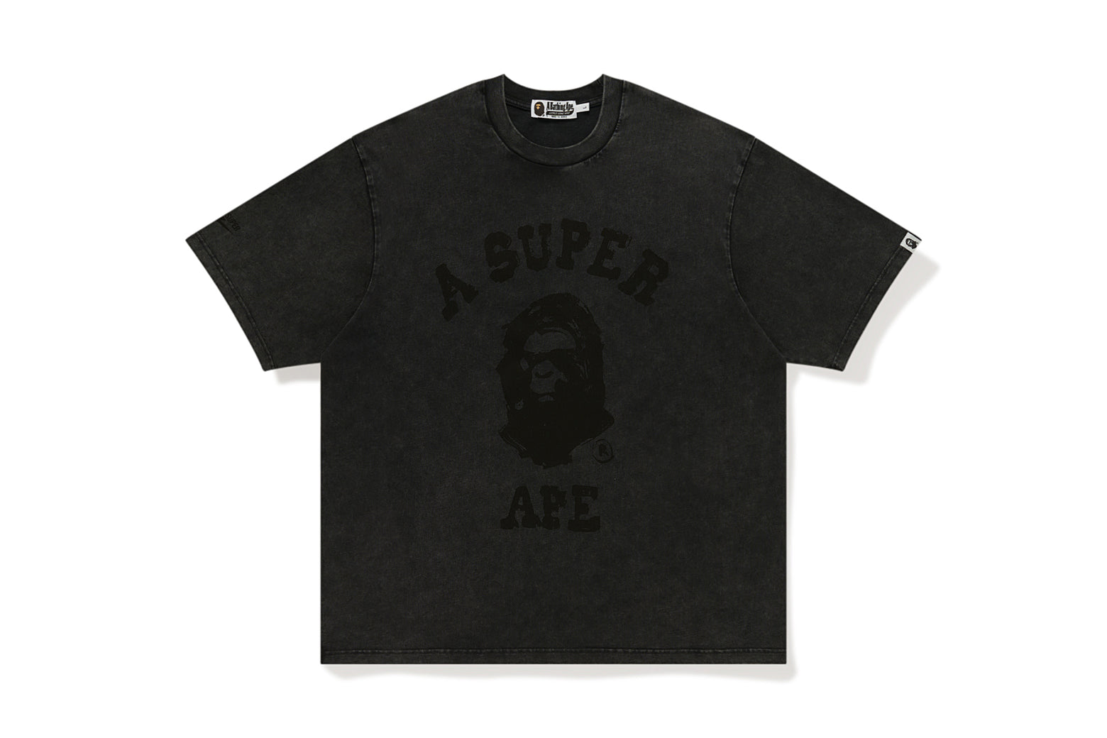 베이프 X KIDSUPER 반팔티 GARMENT DYE COLLEGE LOGO TEE 4월 신상 1L23-109-909 - 상세 이미지 2