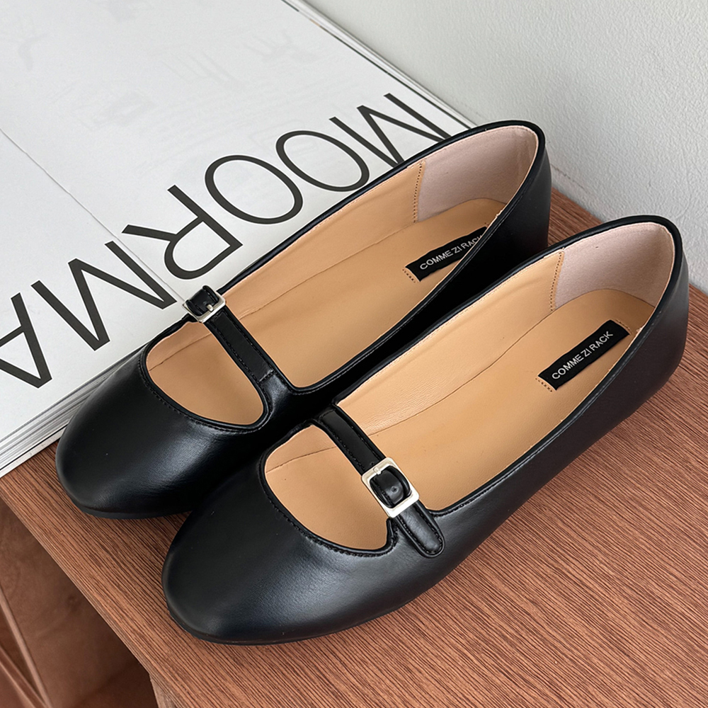 메리제인 스트랩 발편한 빅사이즈 말랑 플랫슈즈 단화