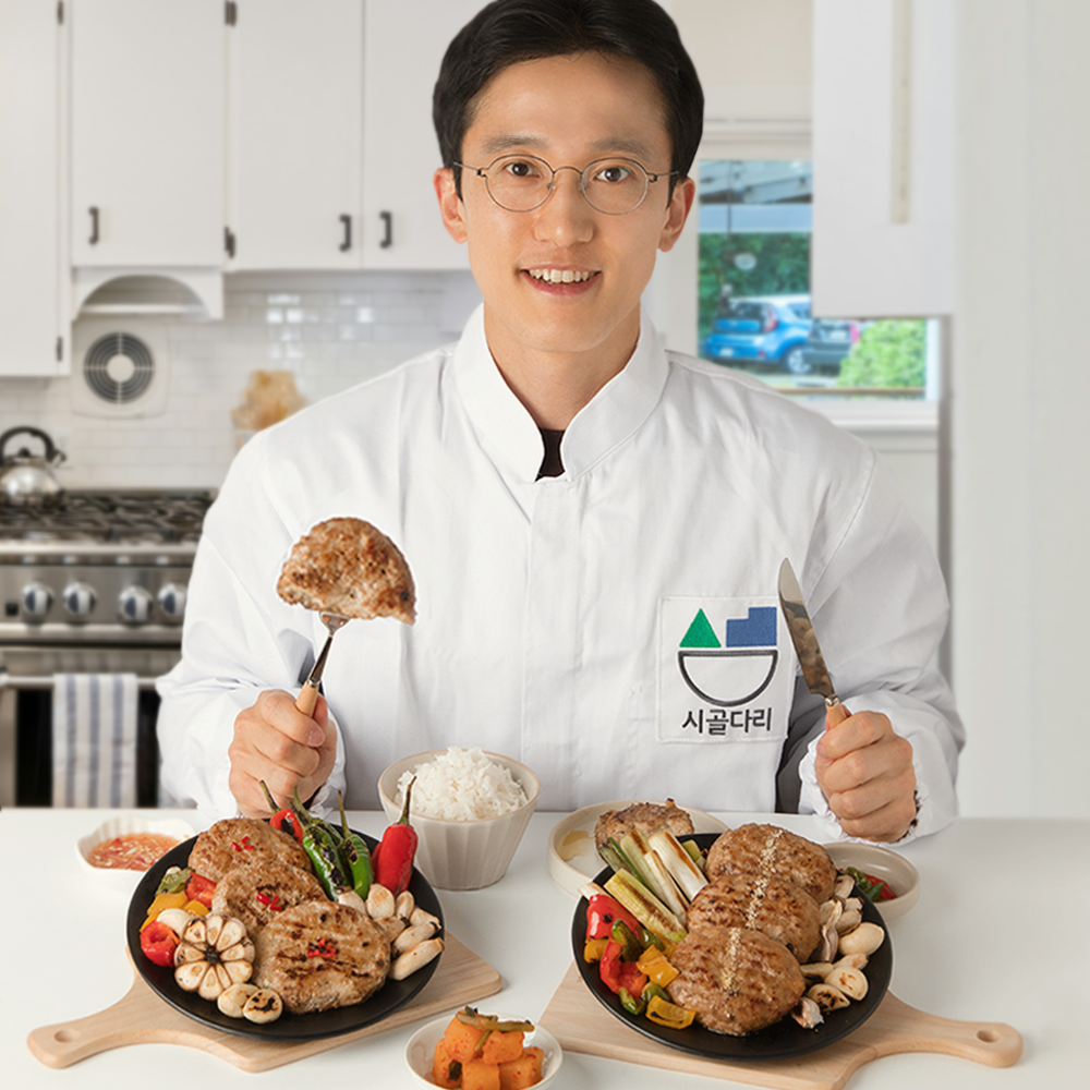 수제 떡갈비 아기 한돈 무항생제 돼지고기 햄버거패티 5팩(100gX15개)