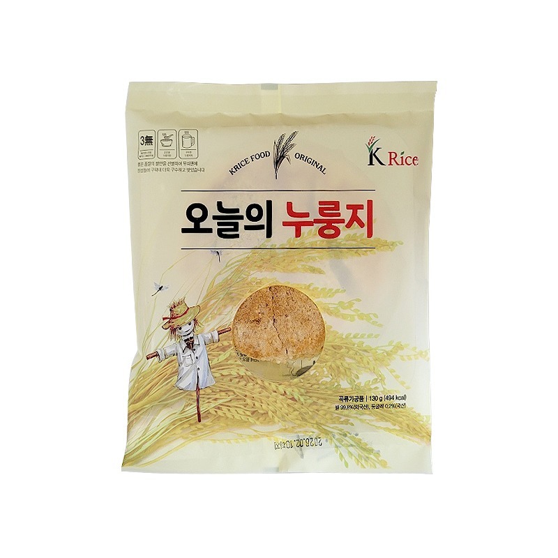 케이라이스푸드 오늘의 누룽지 130g 1개 : 싸다푸드몰