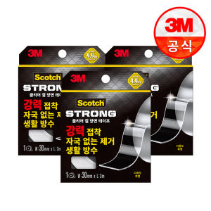 3M 스카치 초강력 클리어겔 실리콘 아크릴 양면테이프 30mmx3m 3개 실사용 후기 | 효과 있을까? - 상품 이미지 1
