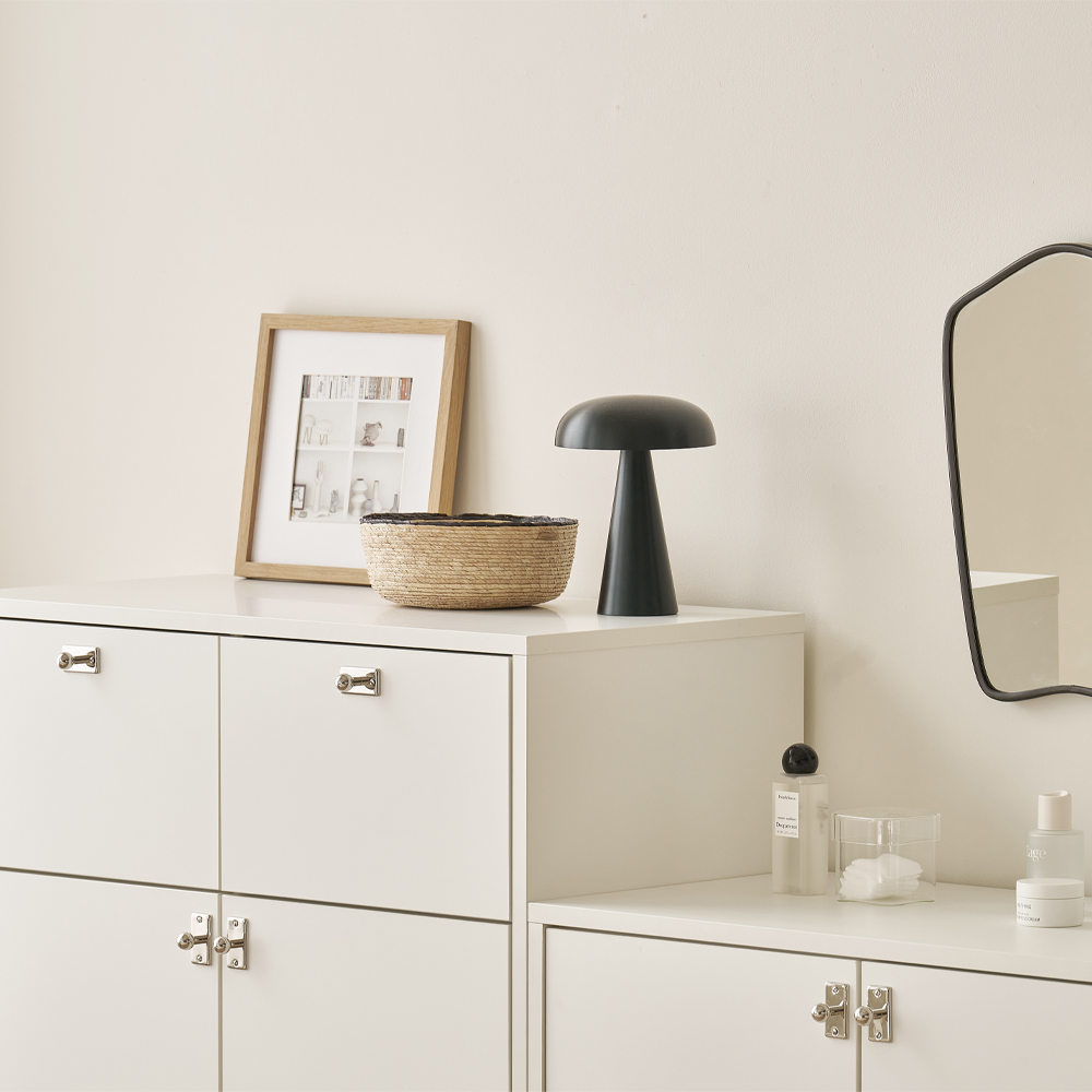 빌레오 베슬라그 수납장 모듈 다용도 거실 맘마존 (더 높은/서랍형 800), 3단, 소프트화이트