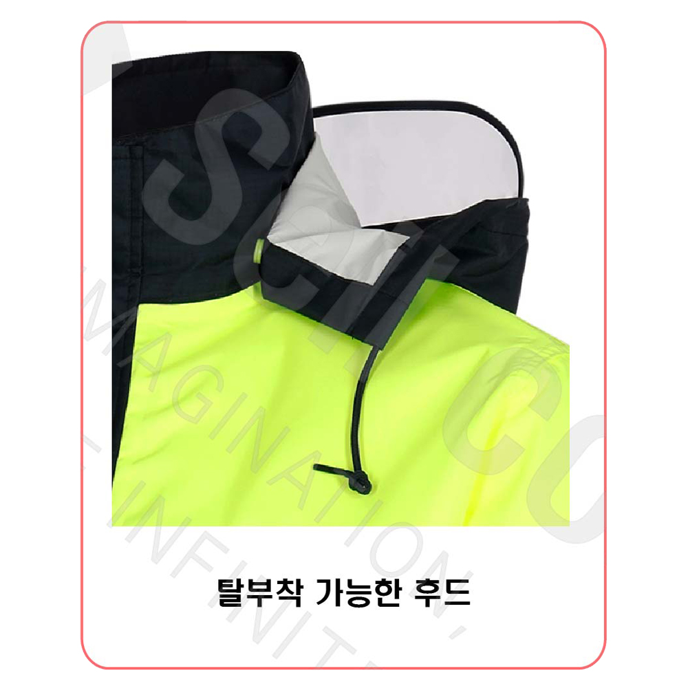 제비표 우의 빅사이즈 3XL 소매 분리 팔 탈부착 SI-170TF 자켓 상하의 - 상세 이미지 3