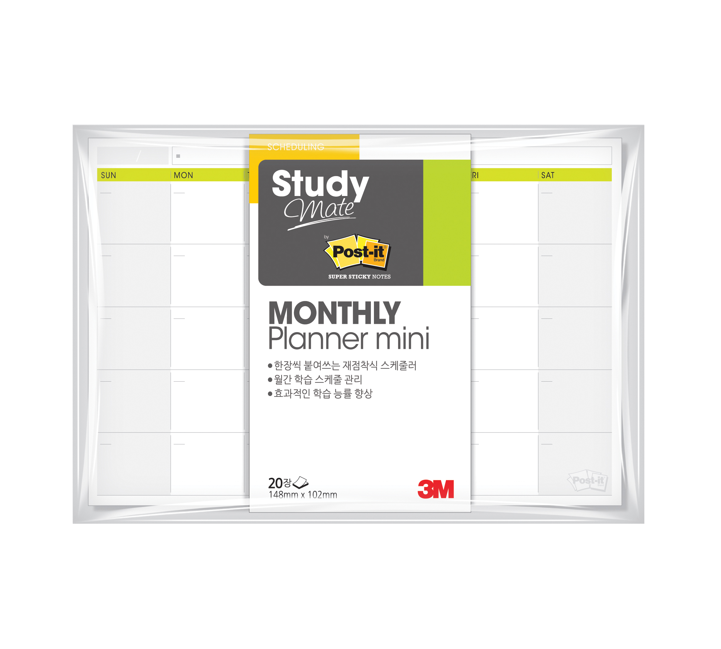 3M 포스트잇스터디 메이트 660 MONTH MINI - 상품 이미지