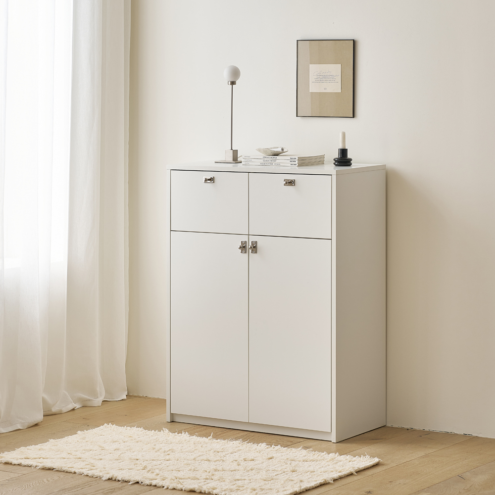 빌레오 베슬라그 수납장 모듈 다용도 거실 맘마존 (더 높은/서랍형 800), 3단, 소프트화이트