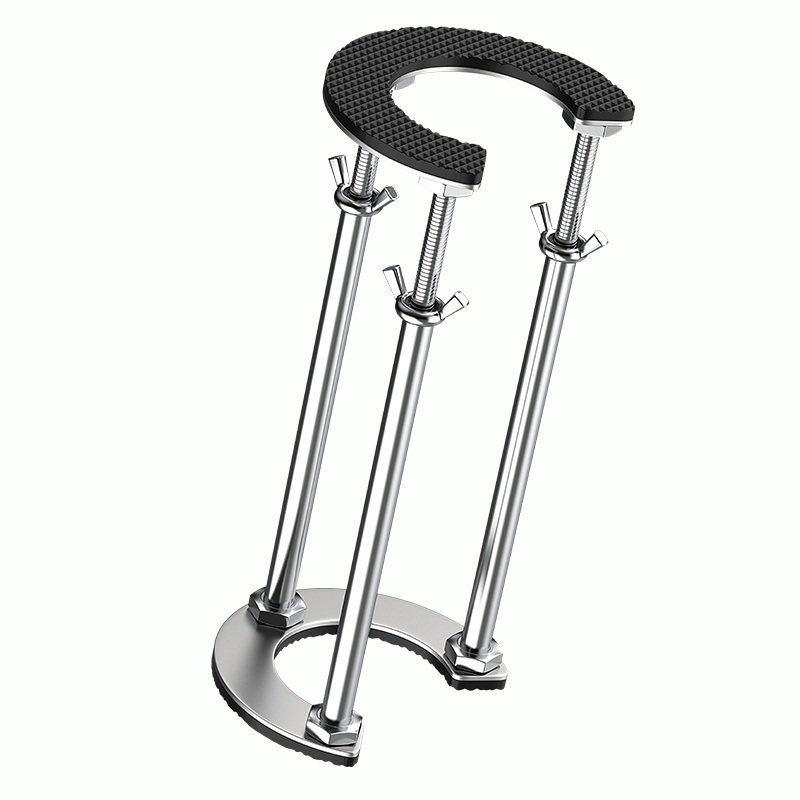 싱크대 지지대 세면대 스탠드 싱크볼 브라켓 언더카운터  제트 조정범위-13-17cm(내부구멍6개) - 상품 이미지