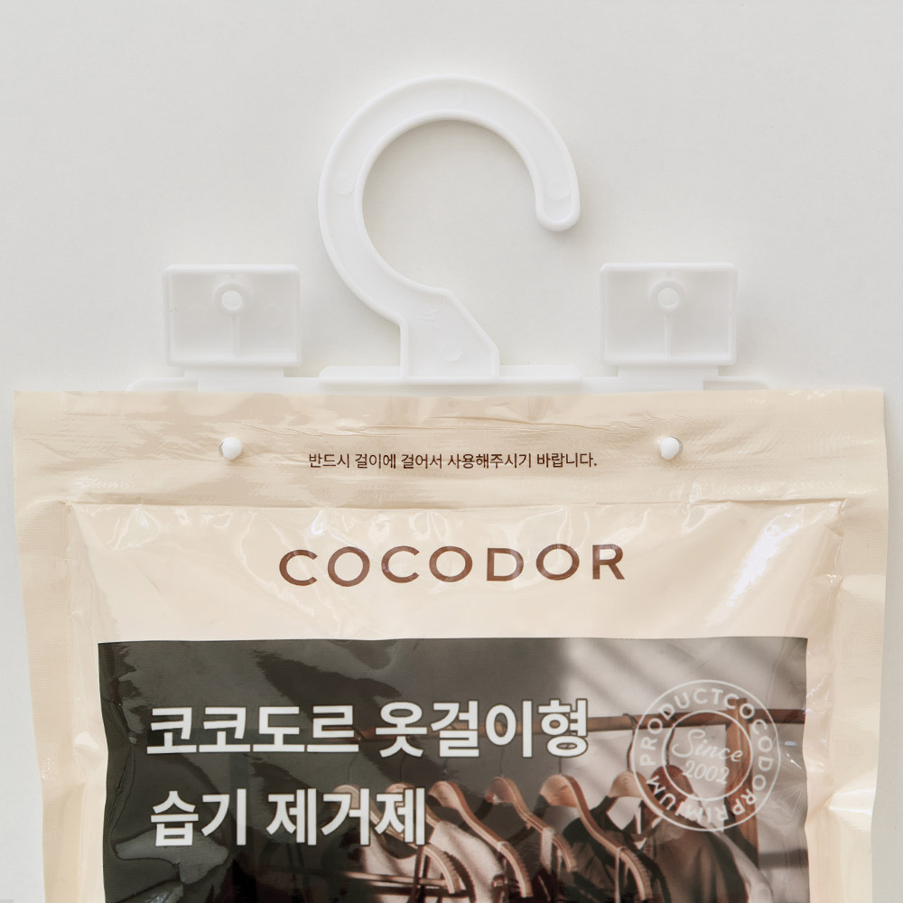 코코도르 대용량 옷걸이형 제습제 230g 10개입 옷장 화장실 습기제거제 이미지 6