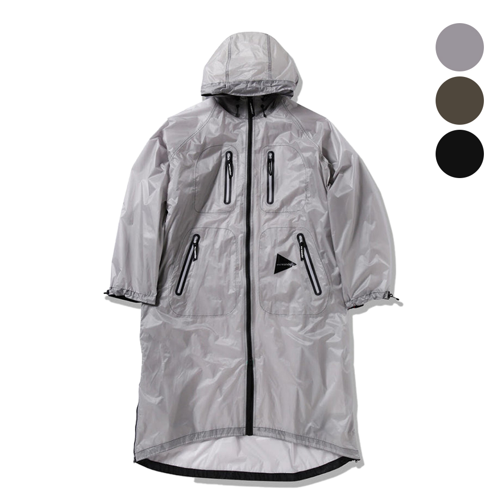 앤드원더 레인 자켓 fly rain long coat 25SS 후드 우비 5745111003 - 메인 이미지