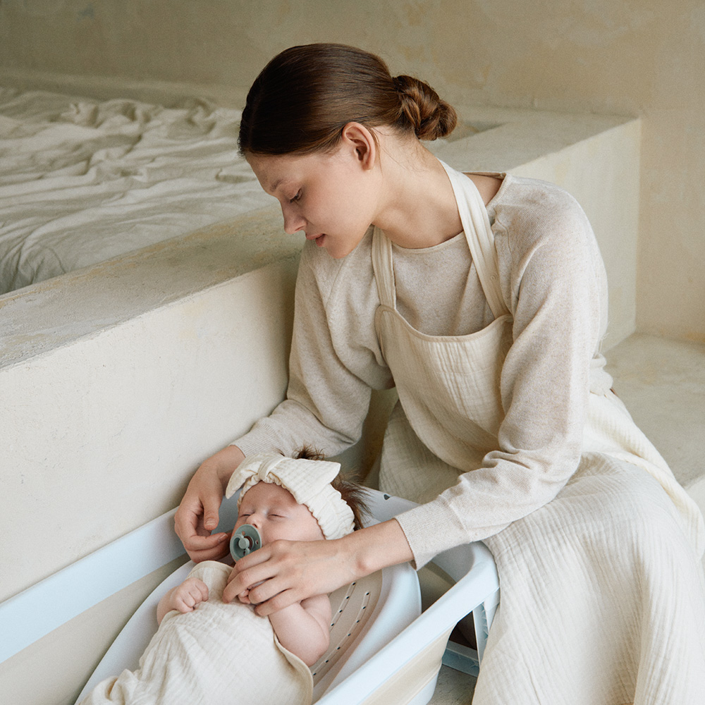 말랑하니 앞치마 아기목욕타올 신생아 바이오거즈