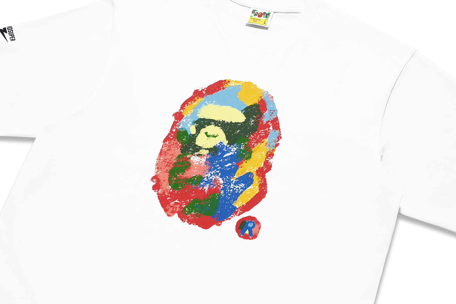 베이프 X KIDSUPER 반팔티 PAINTING APE HEAD TEE 4월 신상 1L23-110-919 - 상세 이미지 2