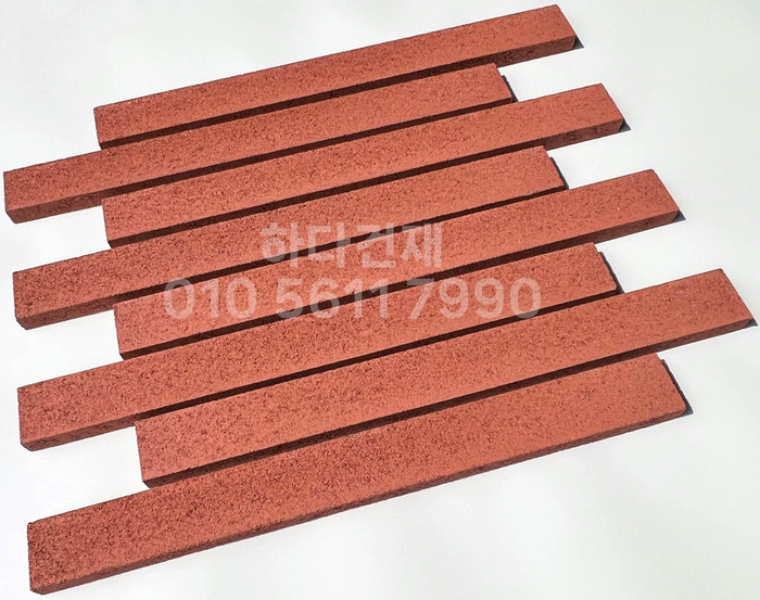 국산 모노타일 롱와이드 탱고레드 500x50x20T 1박스14장 / 하다건재 국내생산 롱브릭타일