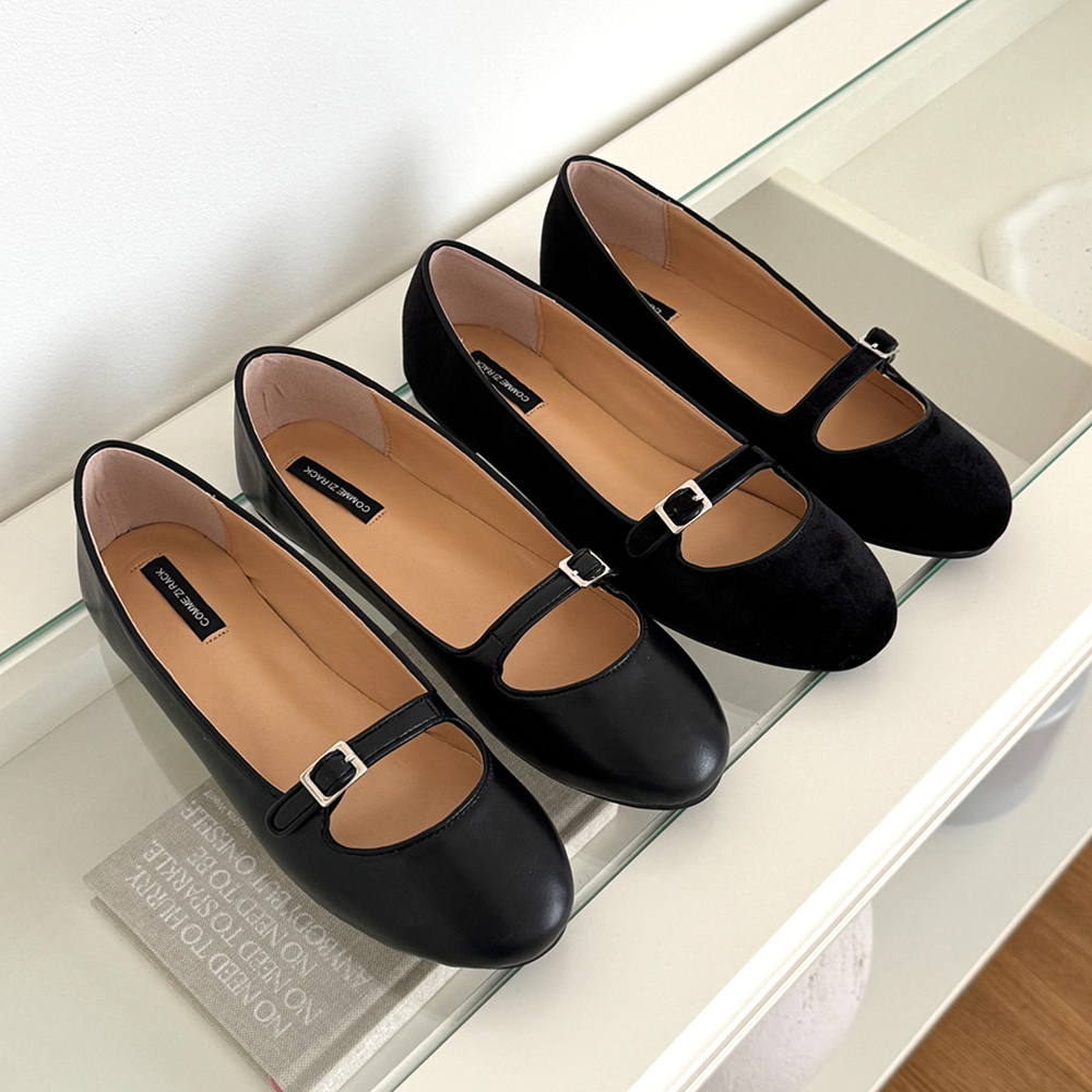 메리제인 스트랩 발편한 빅사이즈 말랑 플랫슈즈 단화