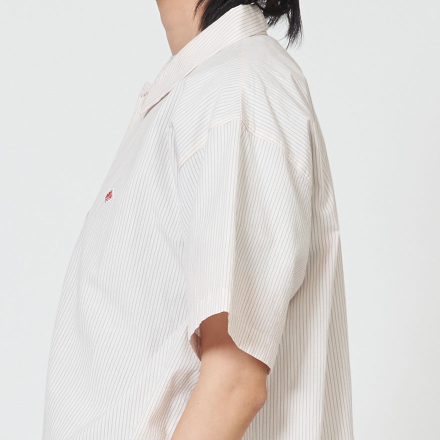 단톤 여성 쇼트 슬리브 반팔셔츠 25SS DT-B0351CCV 36 PINK STRIPE - 상세 이미지 5