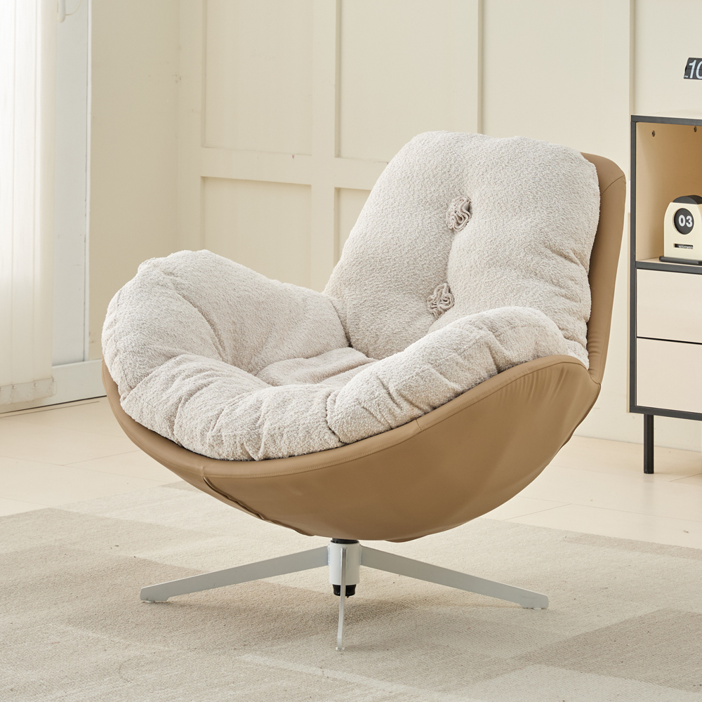 RM디자인 RM-SF 블루 푹신한 수유 서재 안락 라운지 1인용 의자 소파