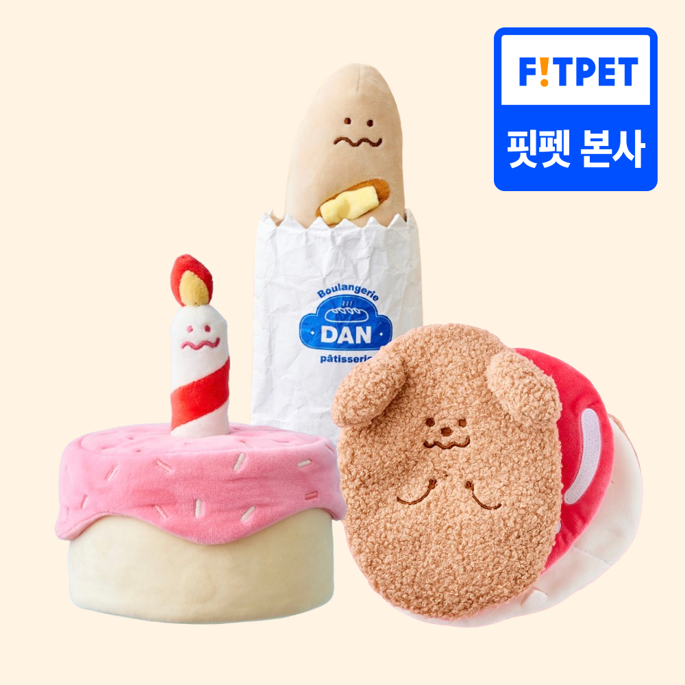 댄 강아지 노즈워크 베이커리 장난감 3종 세트