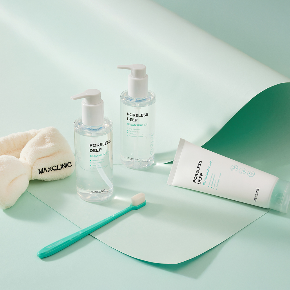 [기프트 에디션] 맥스클리닉 포어리스 딥 클렌징 오일 200ml 2개 + 폼 150g + 코칫솔 + 세안밴드 - 상세 이미지 4
